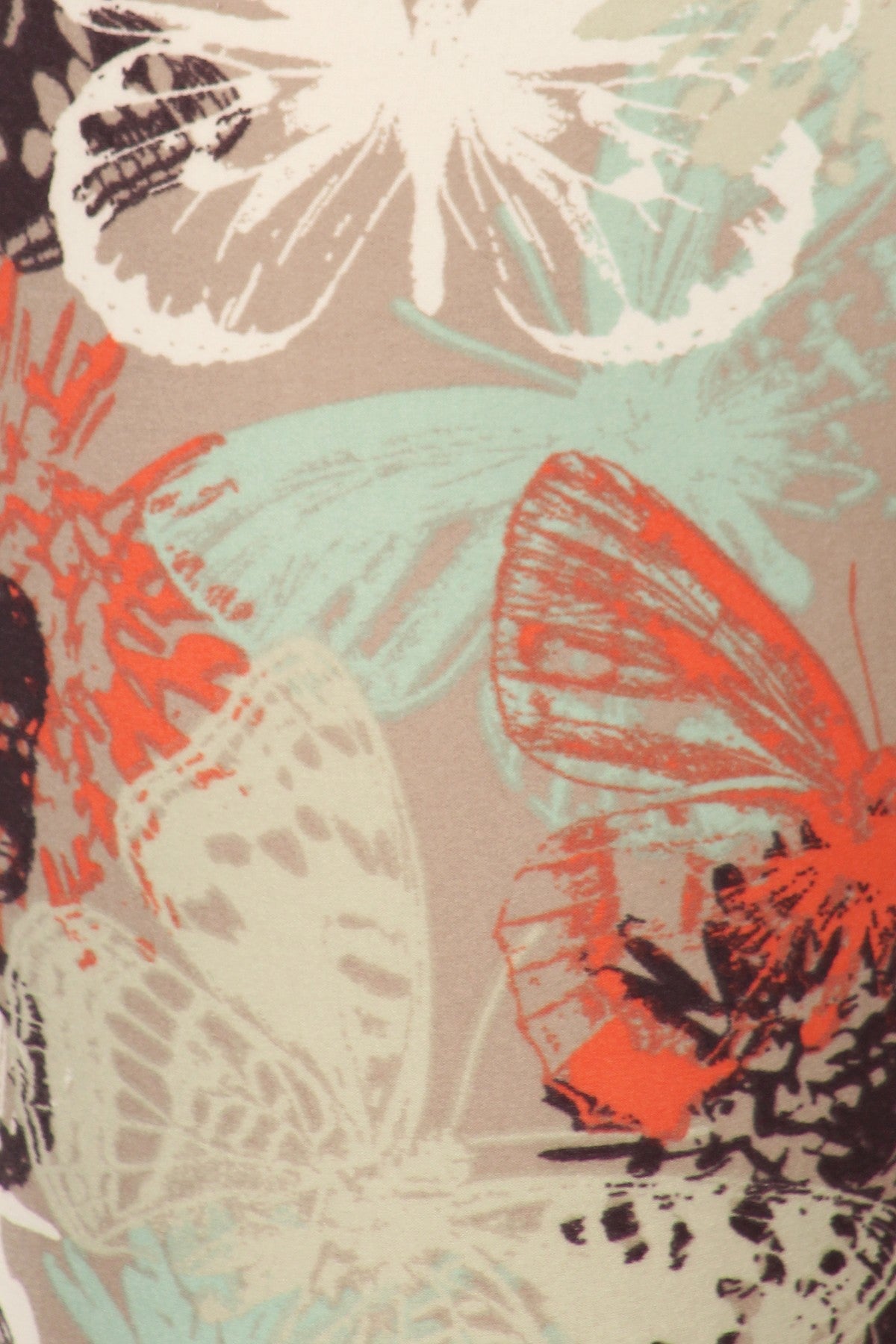 One Size Printed Leggings - Butterfly