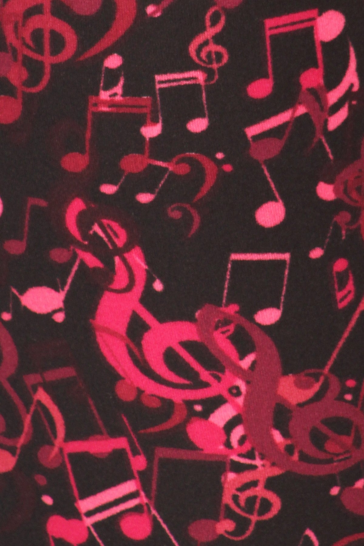 One Size Printed Leggings - Music Note