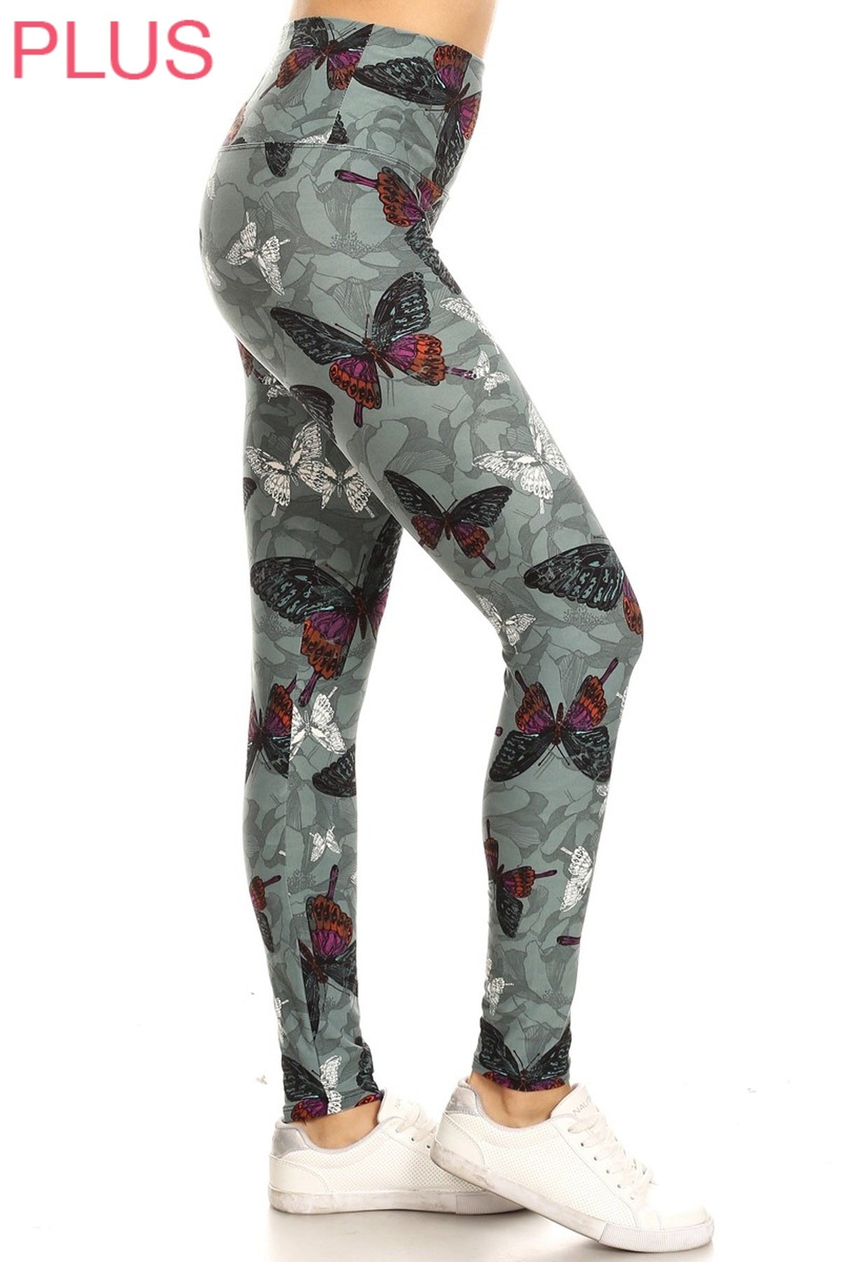 Plus Size Leggings - Butterfly