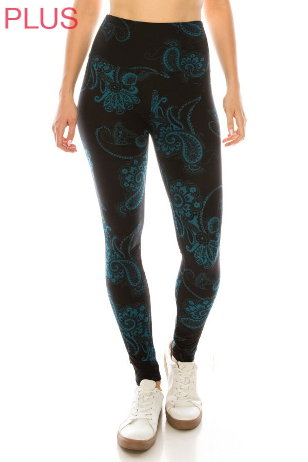 Plus Size Leggings - Vintage