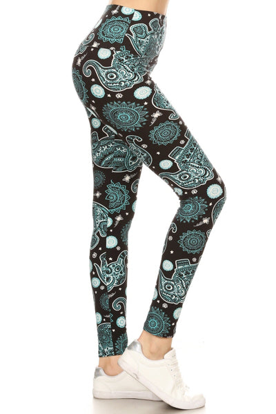 One Size Leggings - Elephant