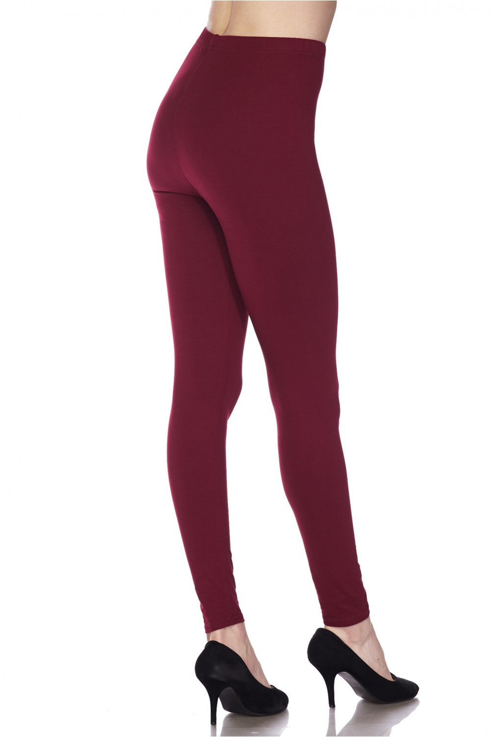 One Size Solid Color Leggings