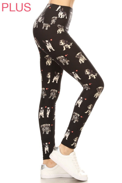 Plus Size Leggings- Dogs