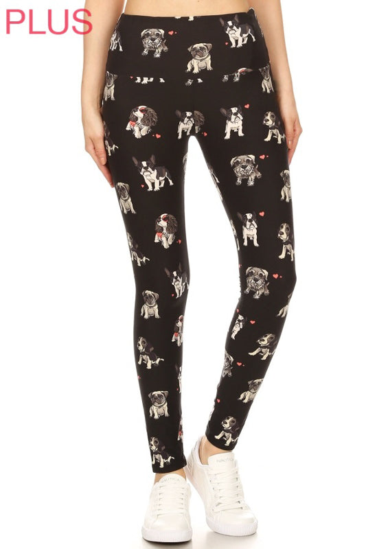 Plus Size Leggings- Dogs